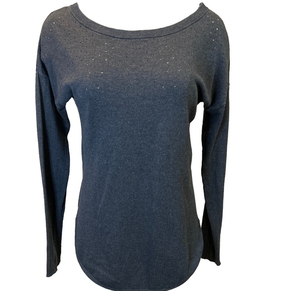 Camber & Grace Scoop Neck Eyelet Wool Sweater/Small - Picture 1 of 9